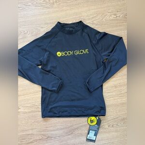 Body Glove Black Rashguard with Yellow Logo